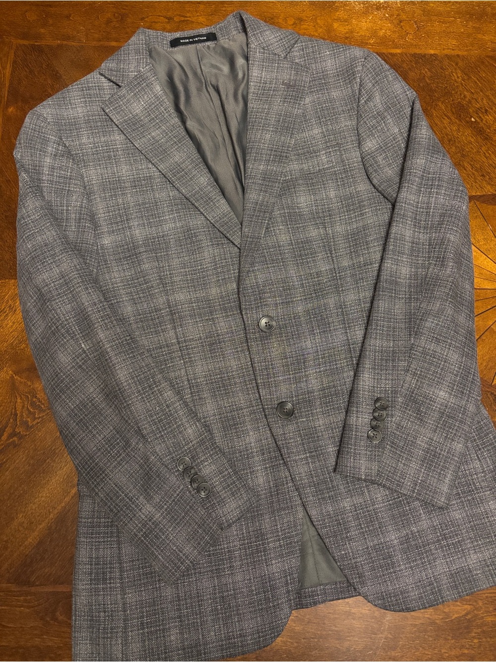 Kenneth Cole Gray Plaid Sport Coat - Modern Tailoring